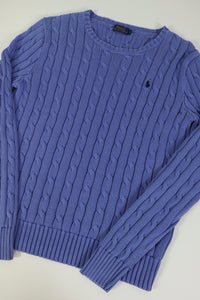 Ralph Lauren kabeltrui met ronde hals - XXS