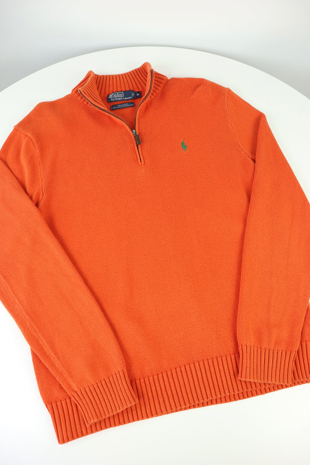 Ralph Lauren trui met kwart rits - M