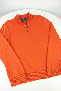 Ralph Lauren trui met kwart rits - M