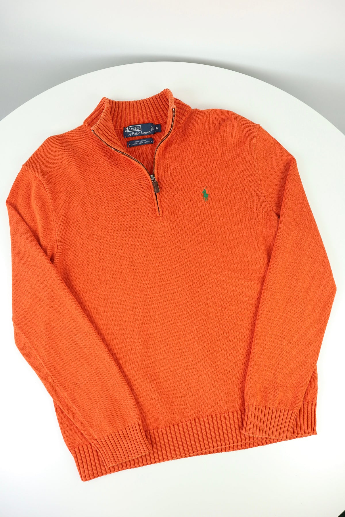 Ralph Lauren trui met kwart rits - M
