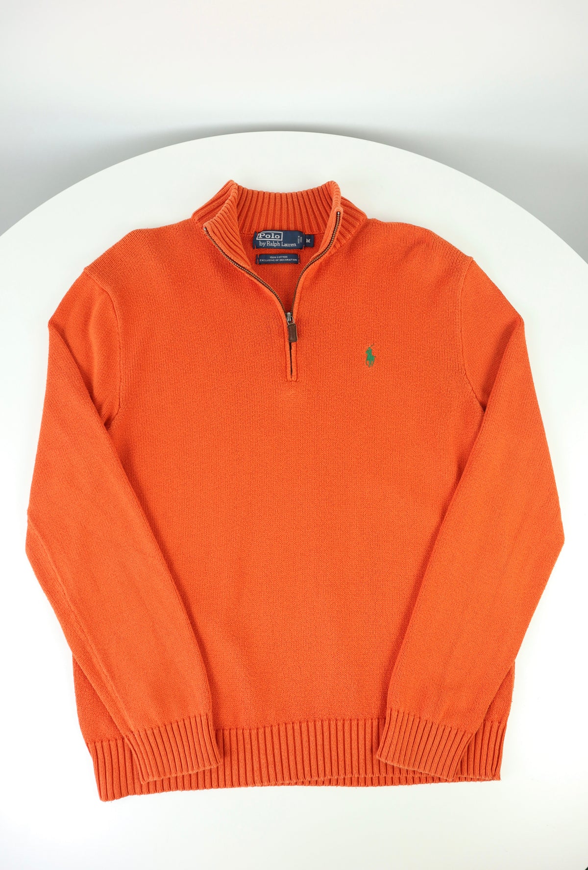 Ralph Lauren trui met kwart rits - M