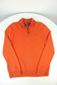 Ralph Lauren trui met kwart rits - M