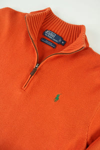 Ralph Lauren trui met kwart rits - M