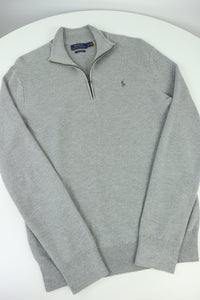Ralph Lauren trui met kwart rits - S