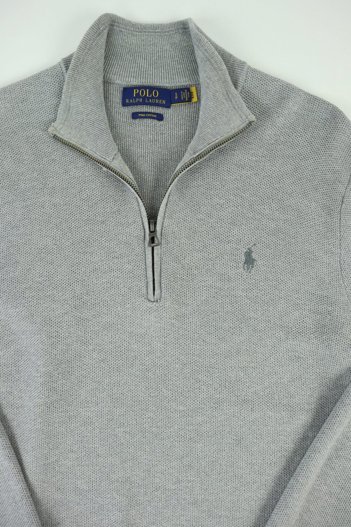 Ralph Lauren trui met kwart rits - S