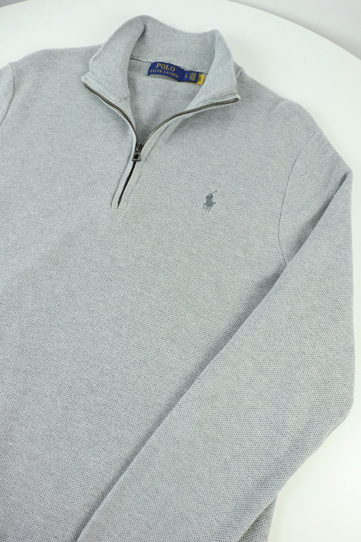 Ralph Lauren trui met kwart rits - L