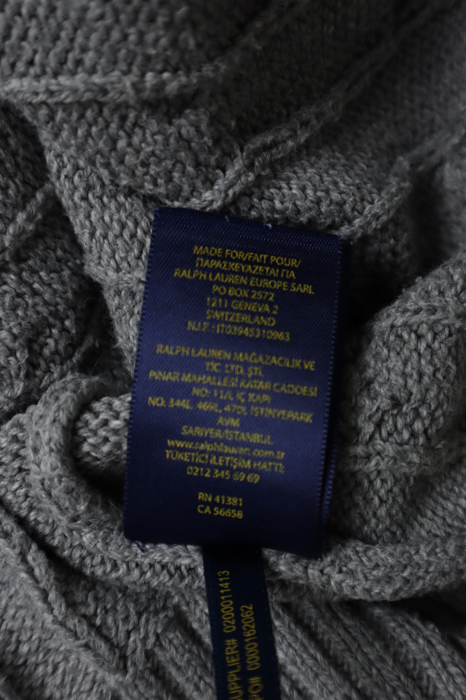 Ralph Lauren kabeltrui - S