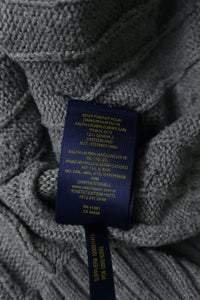 Ralph Lauren kabeltrui met ronde hals - S