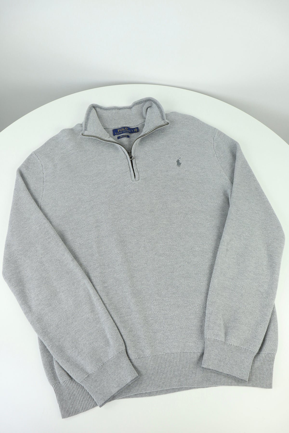Ralph Lauren trui met kwart rits - L