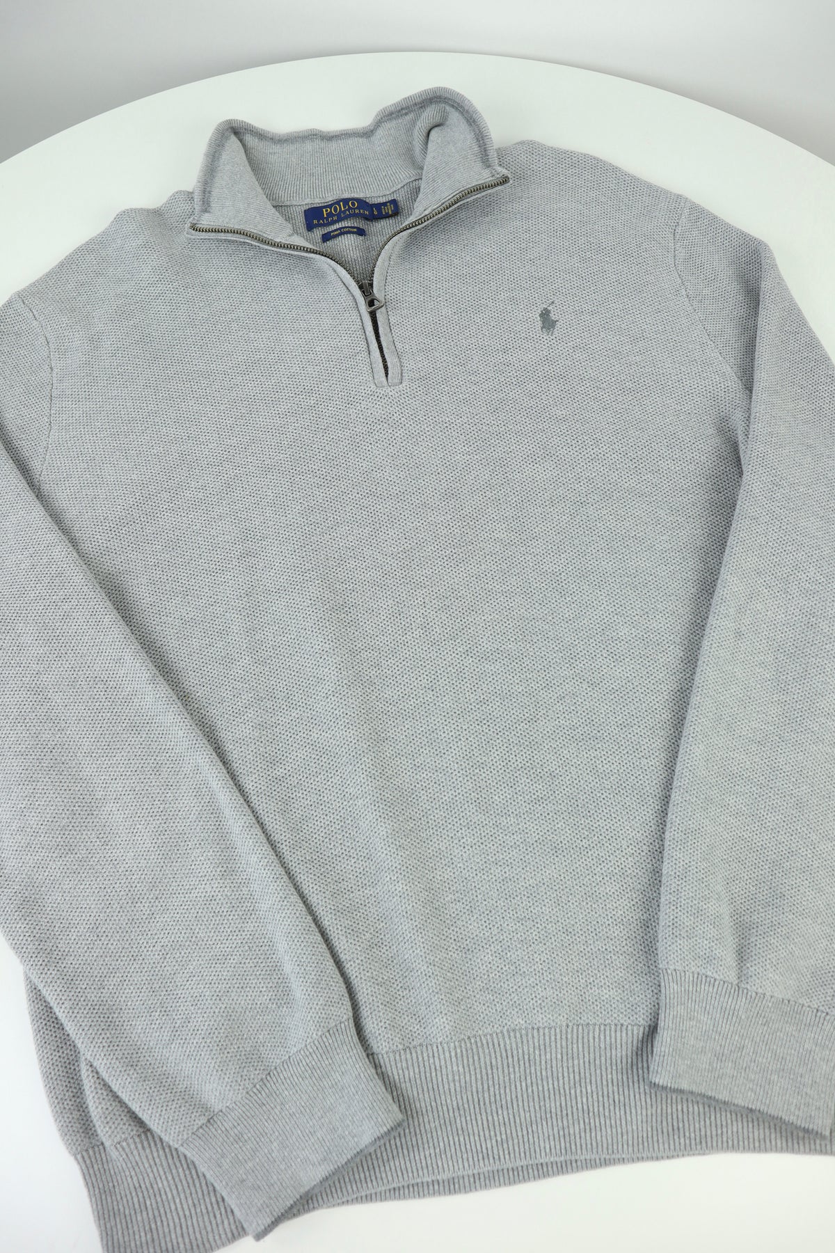 Ralph Lauren trui met kwart rits - L