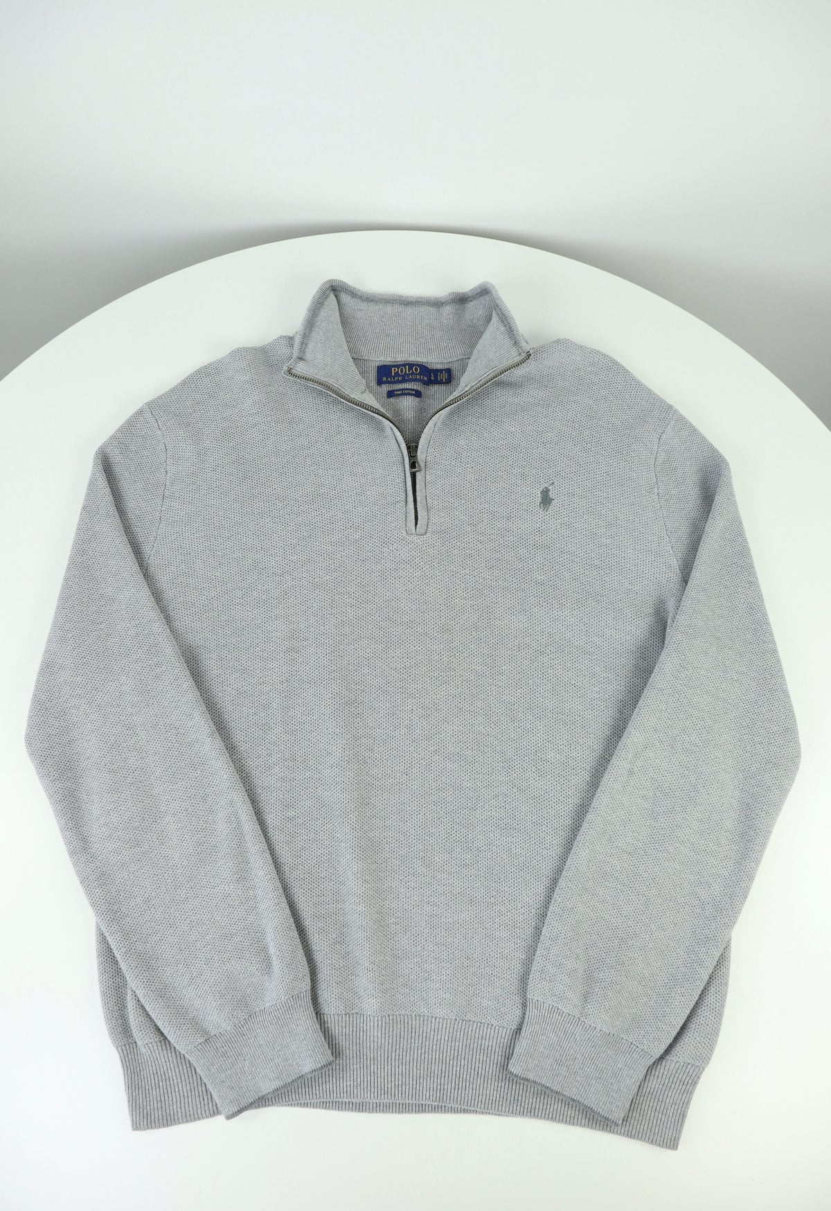 Ralph Lauren trui met kwart rits - L