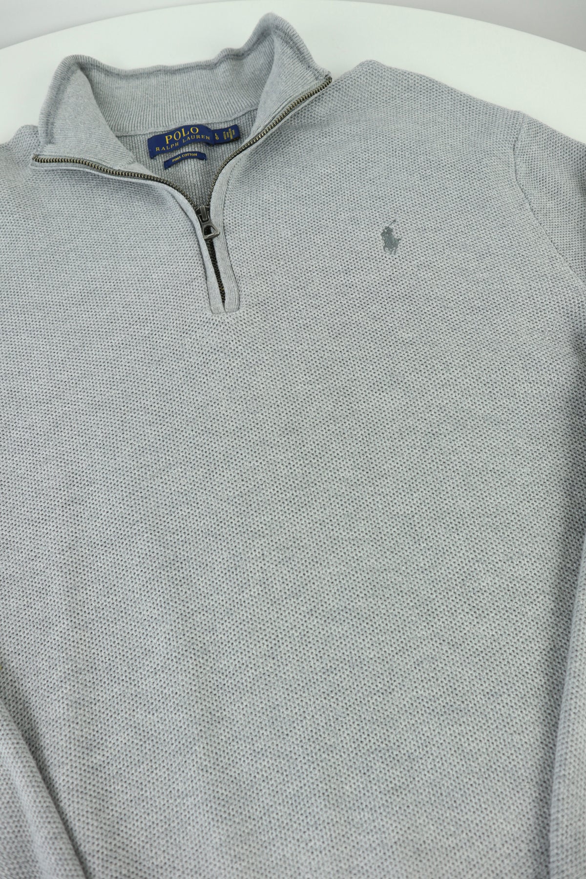 Ralph Lauren trui met kwart rits - L