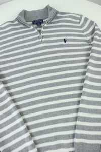 Ralph Lauren trui met kwart rits - S