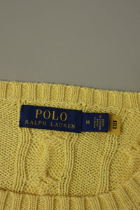 Ralph Lauren kabeltrui met ronde hals - M