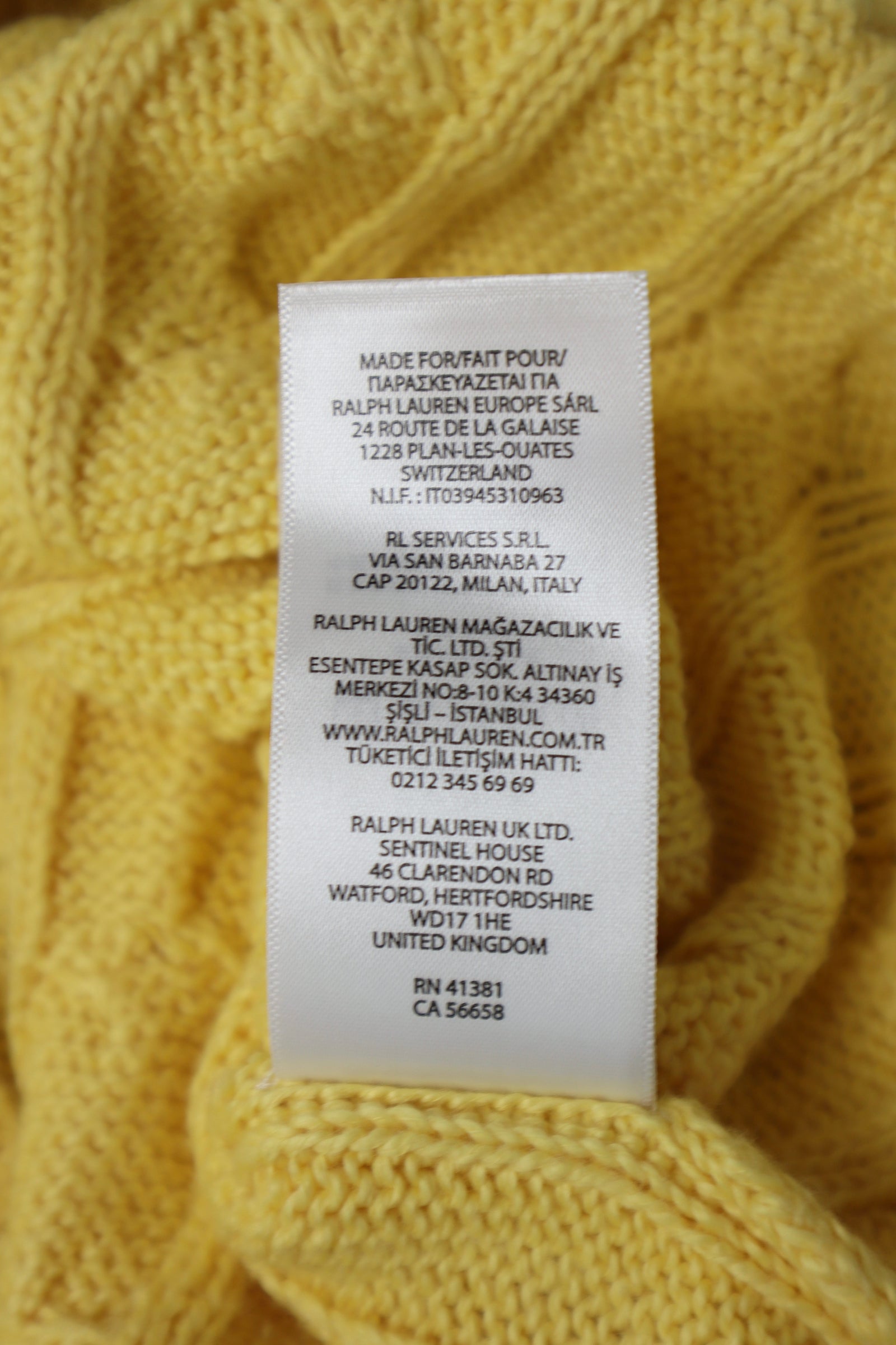 Ralph Lauren kabeltrui - M