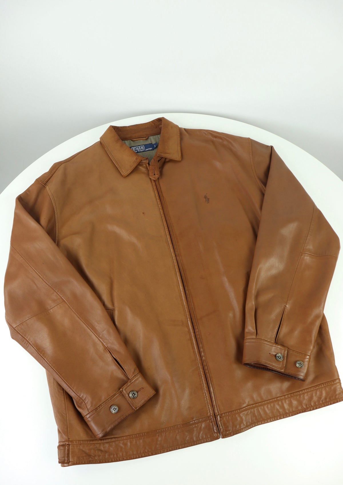 Ralph Lauren jas 100% lamsleer - L