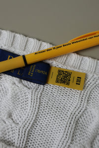 Ralph Lauren kabeltrui met ronde hals - S