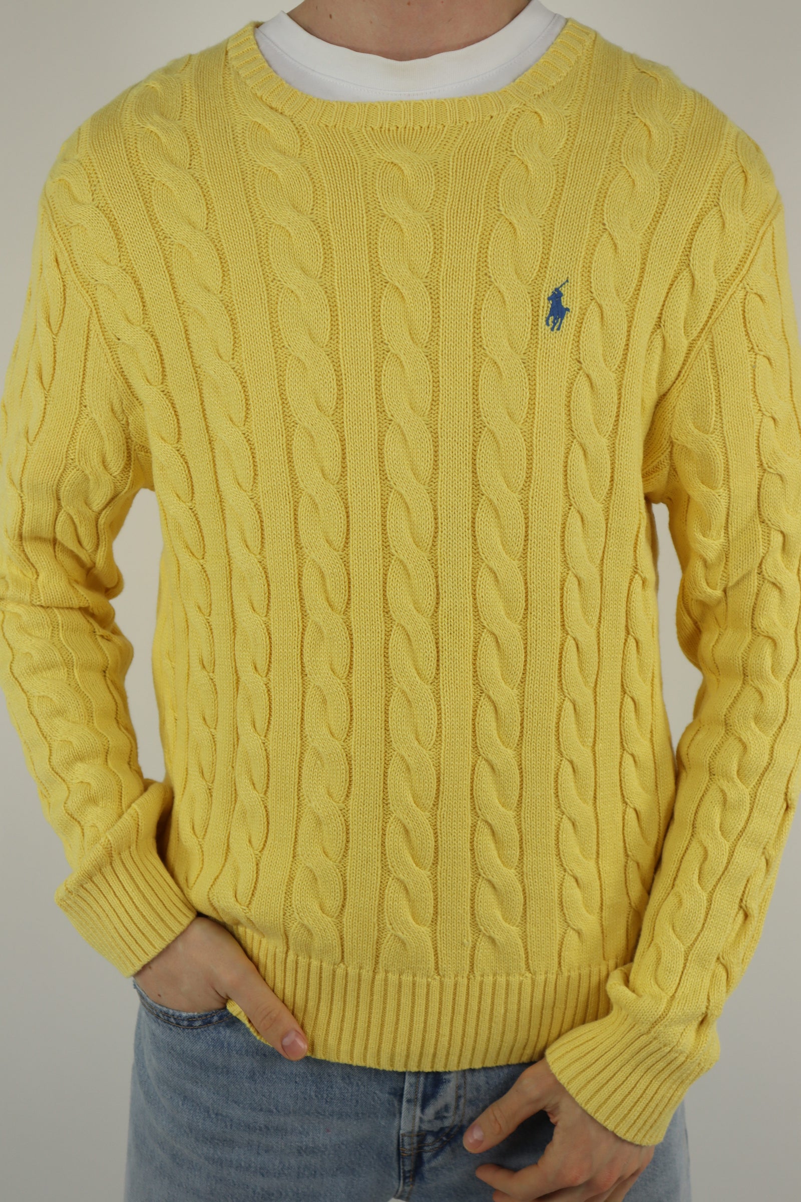 Ralph Lauren kabeltrui - M
