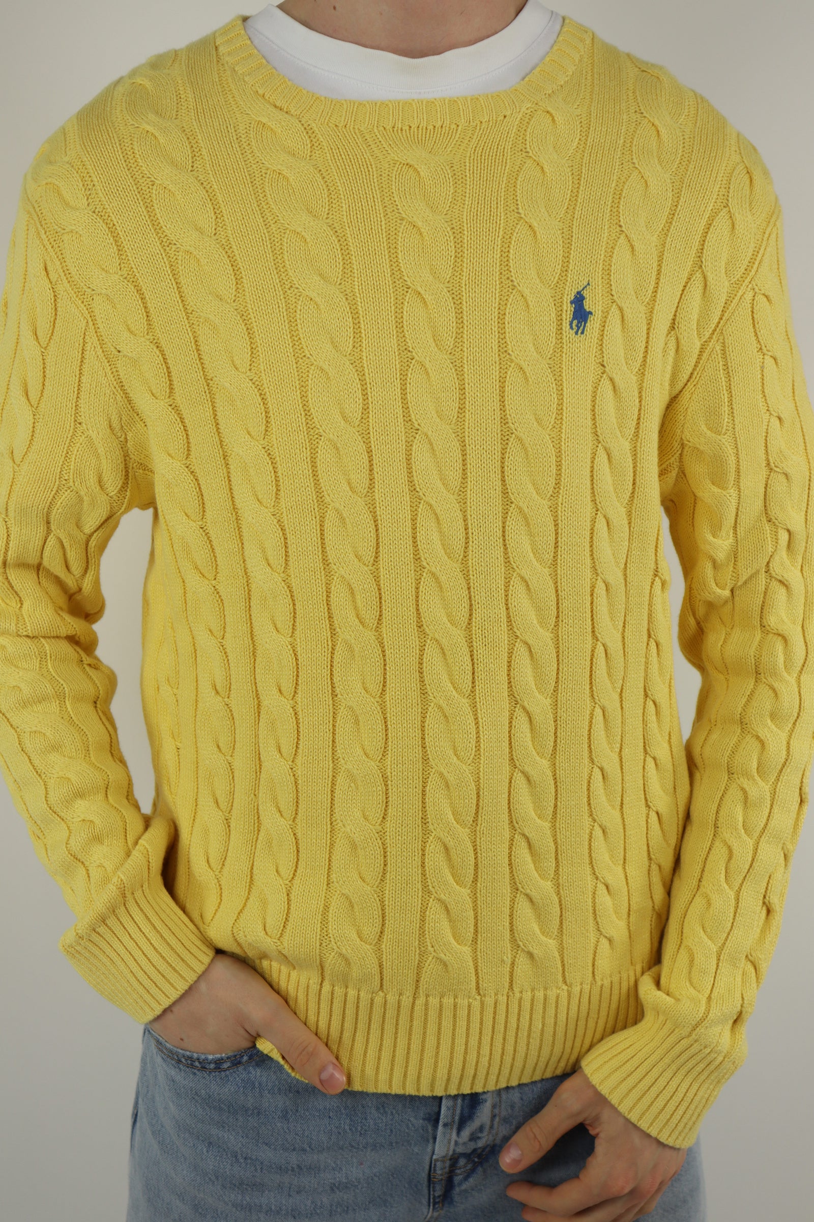 Ralph Lauren kabeltrui - M