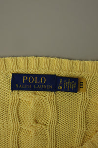 Ralph Lauren kabeltrui met ronde hals - M