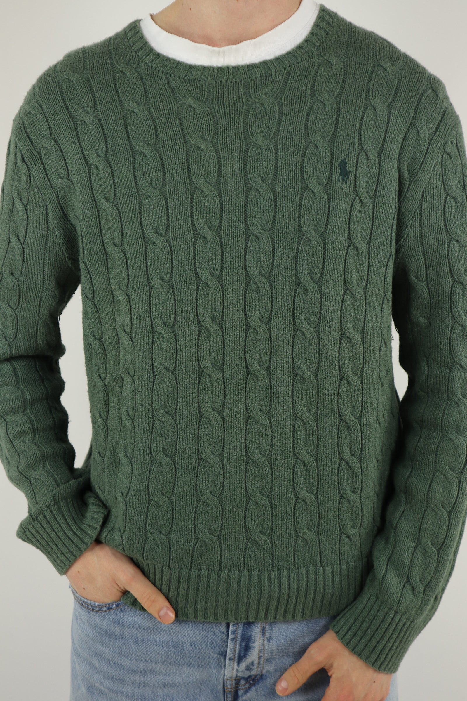 Ralph Lauren kabeltrui - M