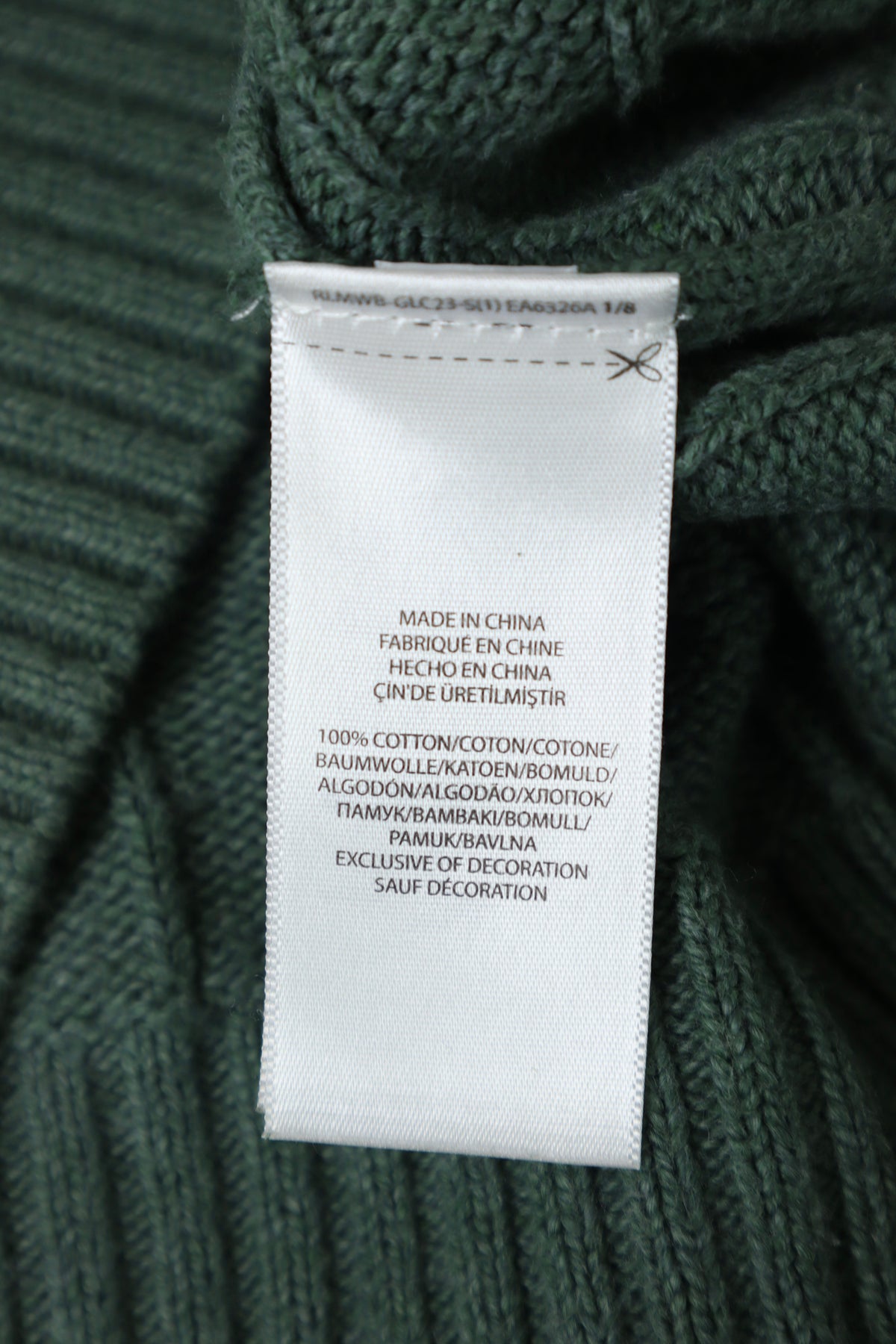 Ralph Lauren kabeltrui met ronde hals - M