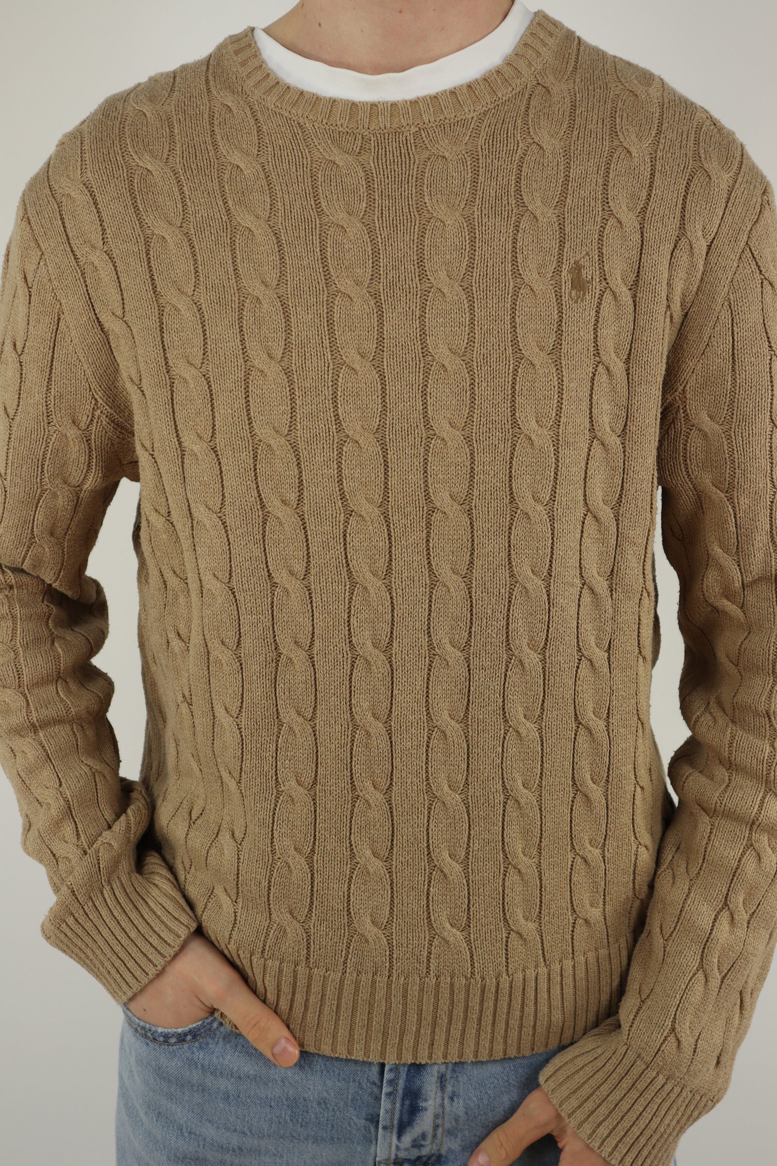 Ralph Lauren kabeltrui - L