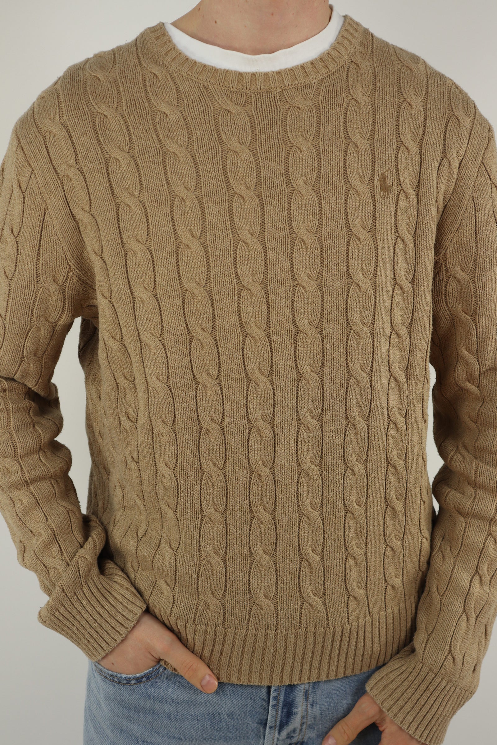 Ralph Lauren kabeltrui - L