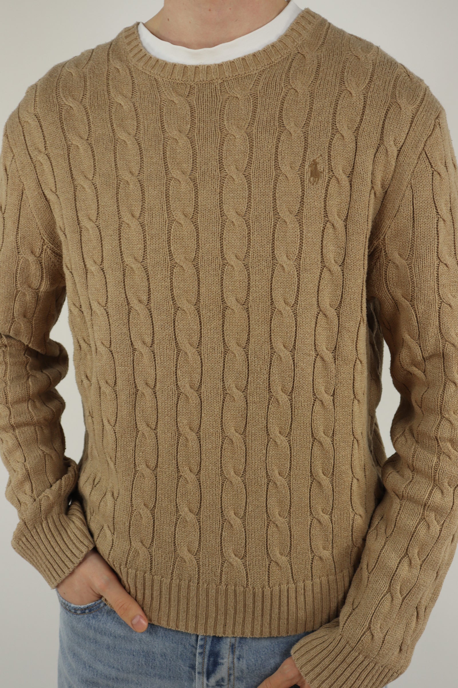 Ralph Lauren kabeltrui - L