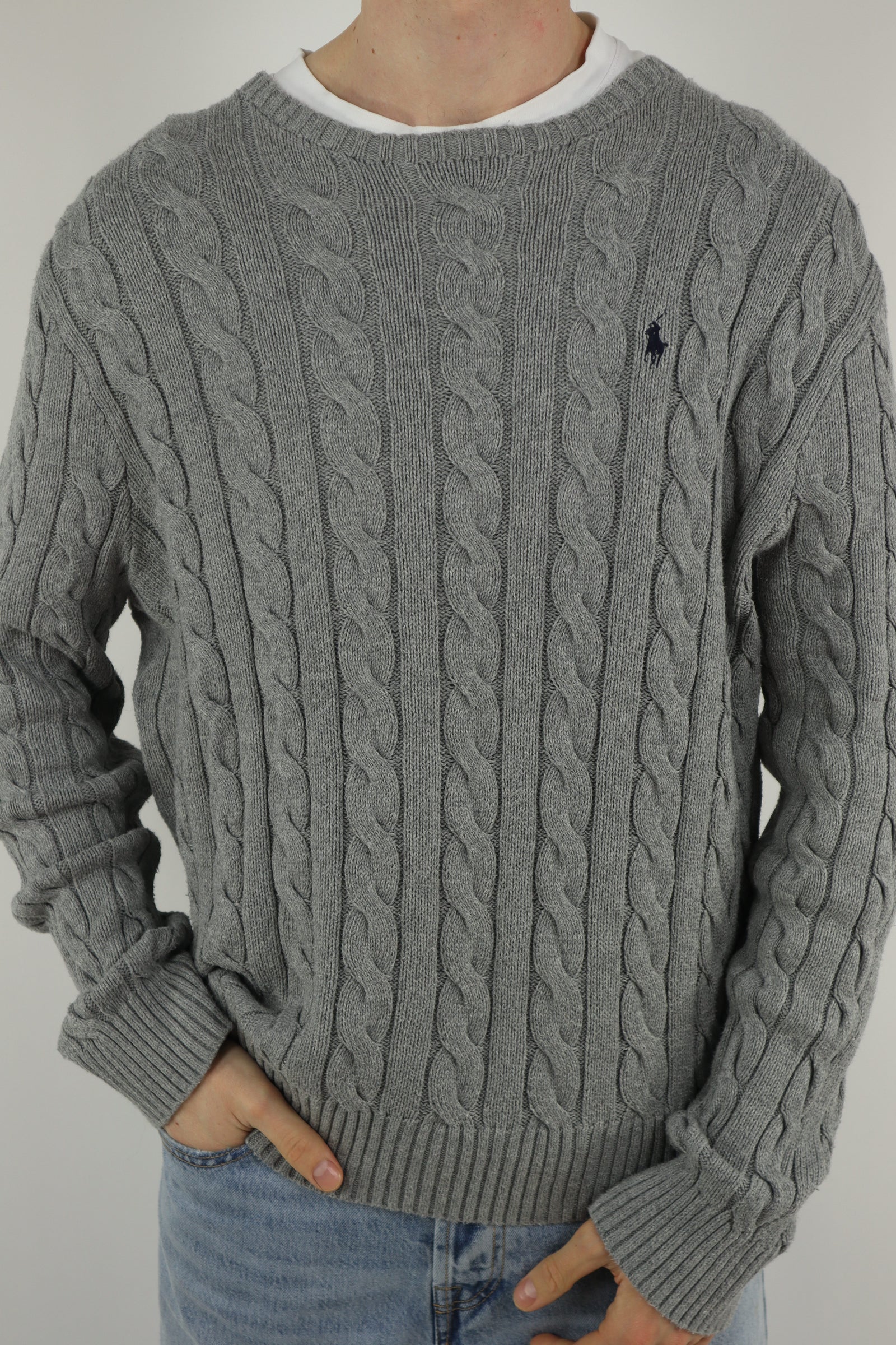 Ralph Lauren kabeltrui - L
