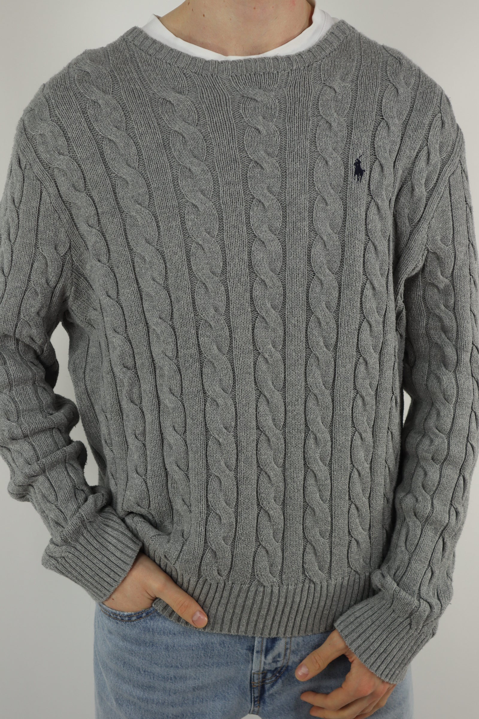 Ralph Lauren kabeltrui - L