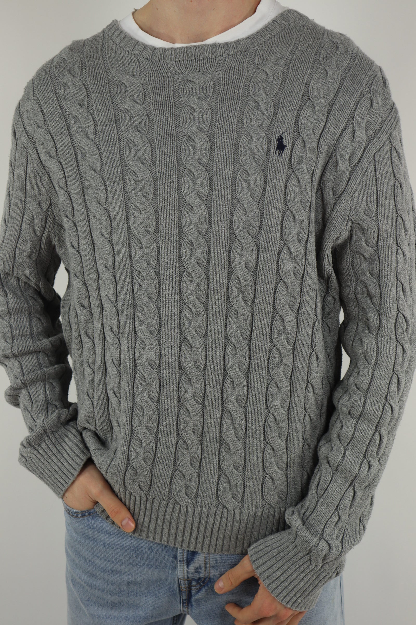 Ralph Lauren kabeltrui - L
