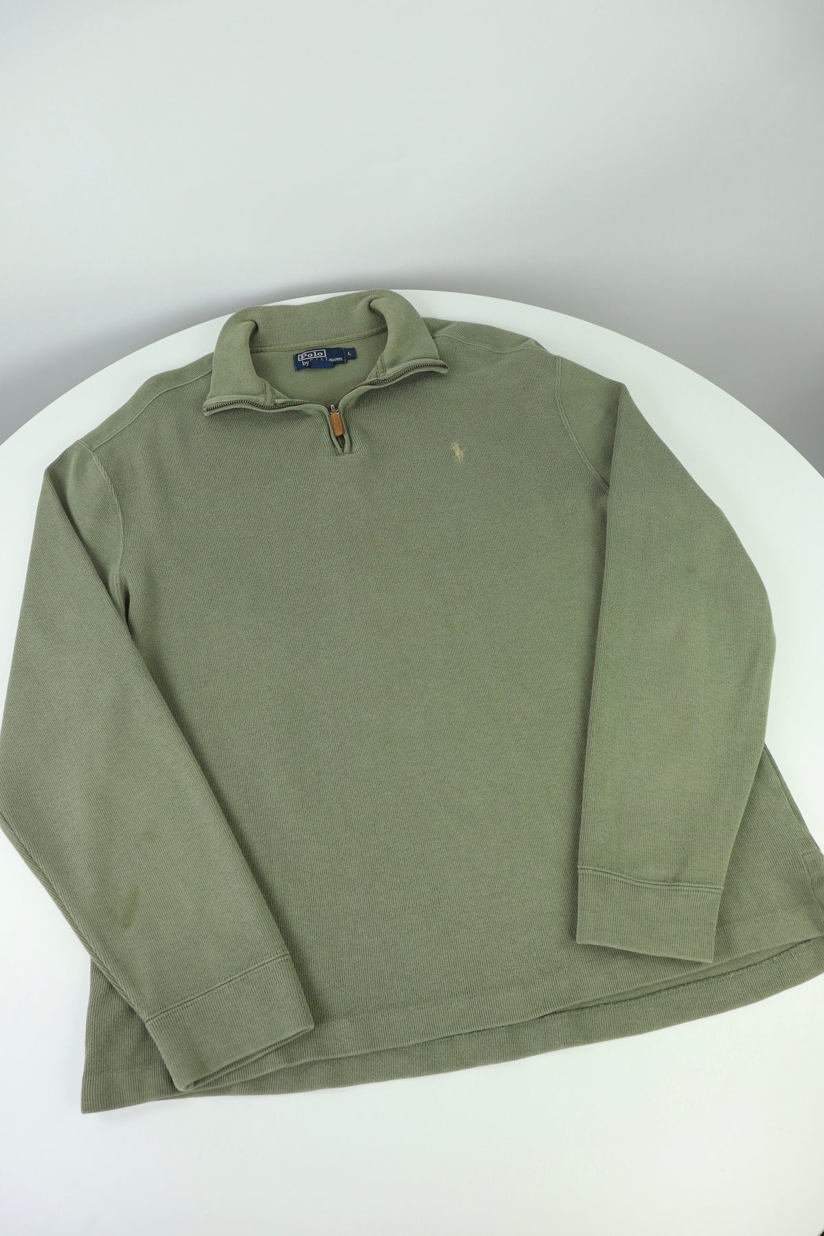 Ralph Lauren trui met kwart rits - L