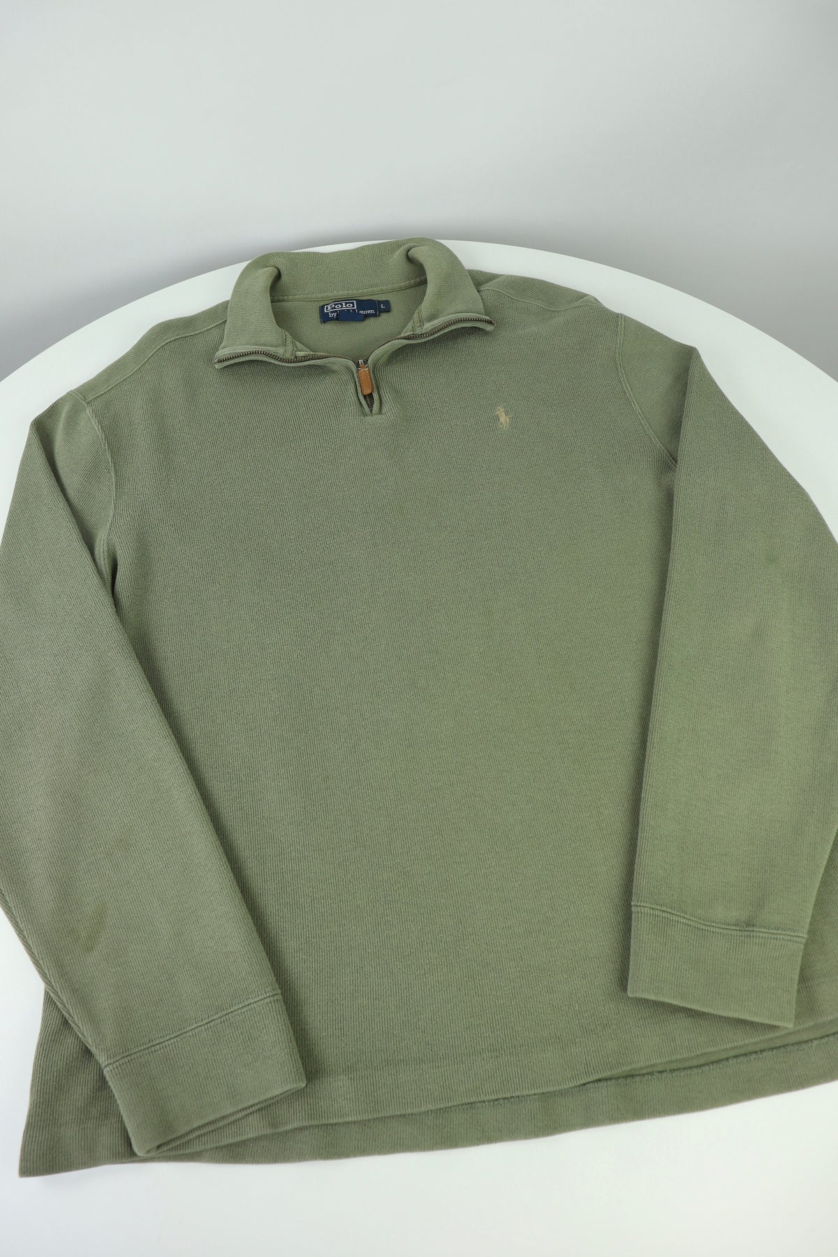 Ralph Lauren trui met kwart rits - L