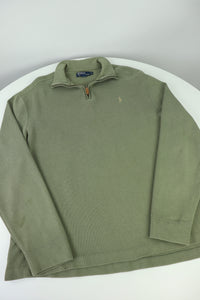 Ralph Lauren trui met kwart rits - L