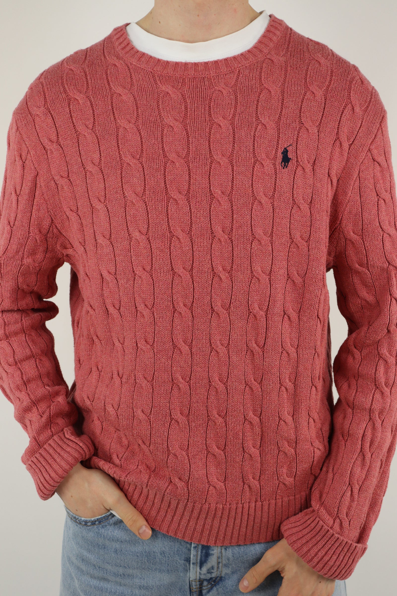 Ralph Lauren kabeltrui - L