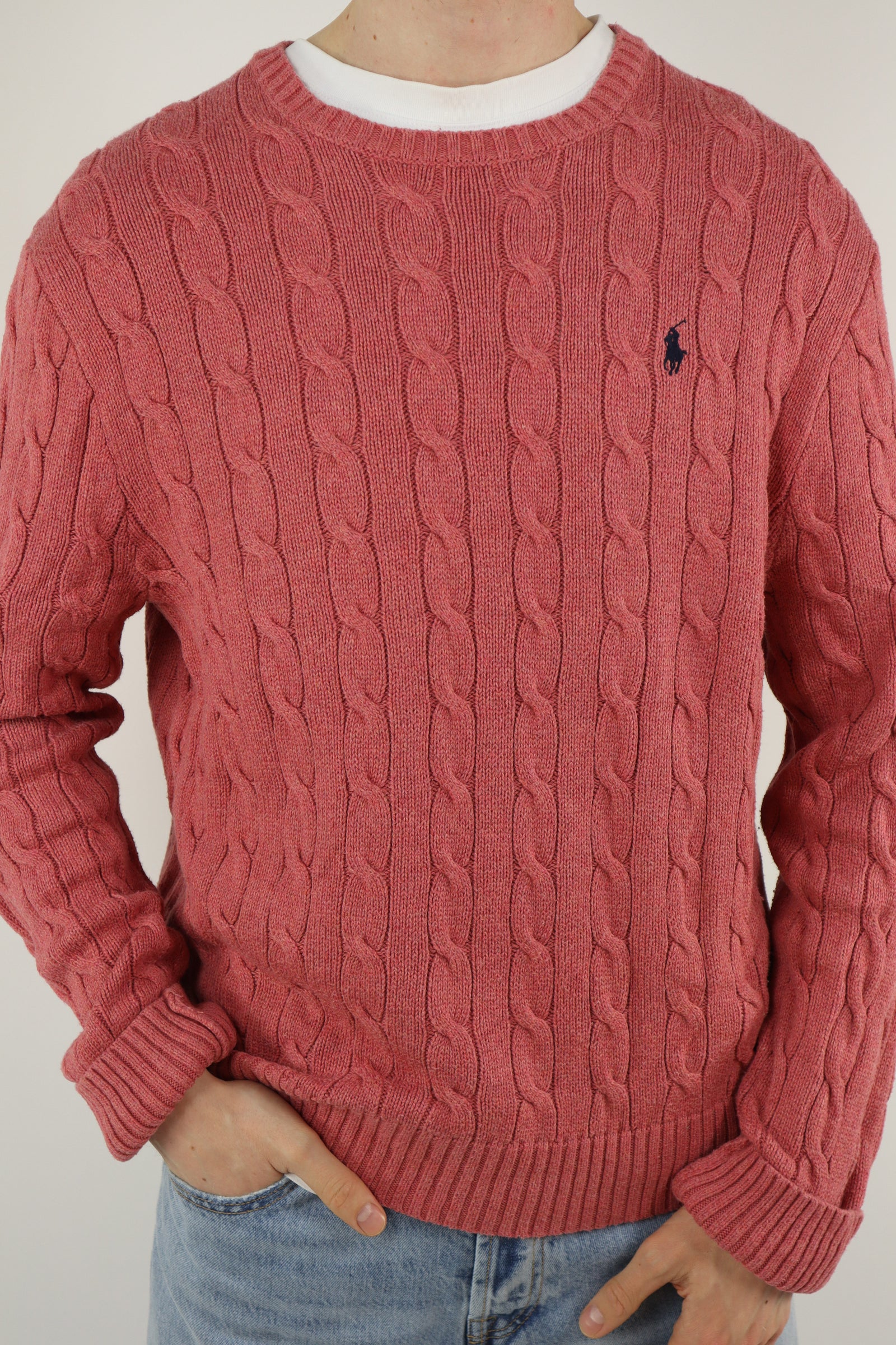 Ralph Lauren kabeltrui - L