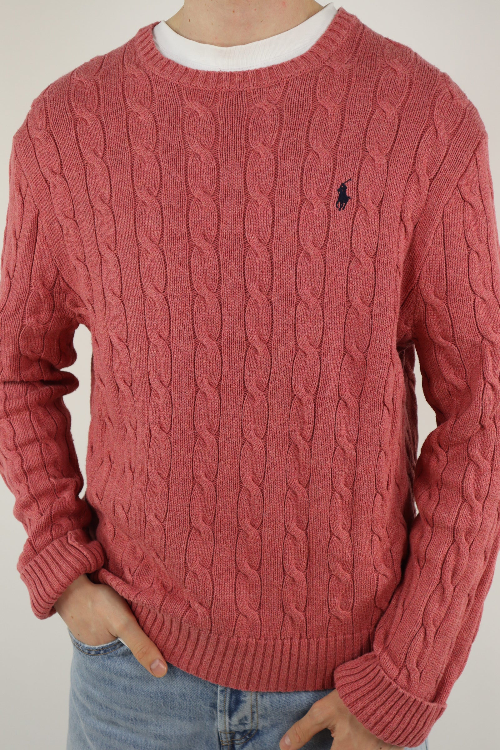 Ralph Lauren kabeltrui - L