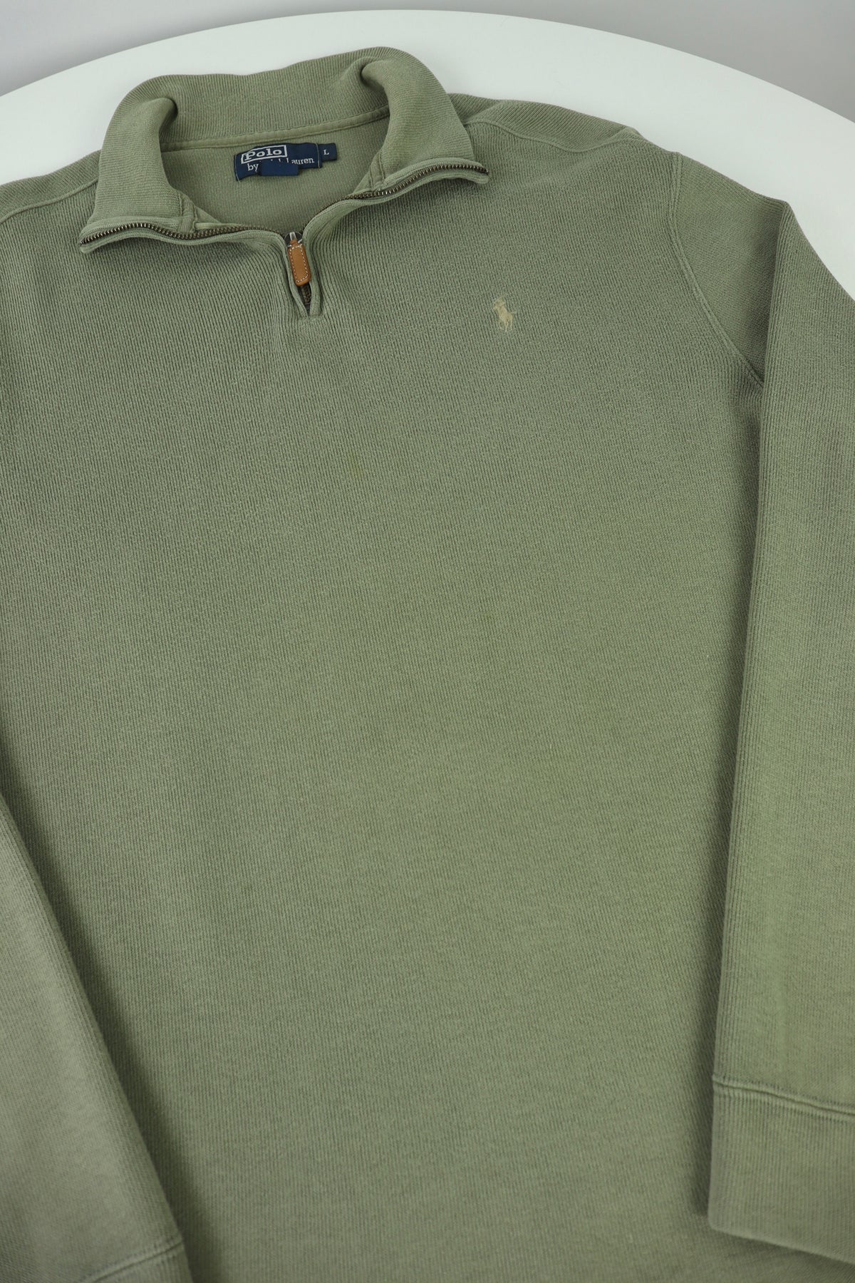 Ralph Lauren trui met kwart rits - L
