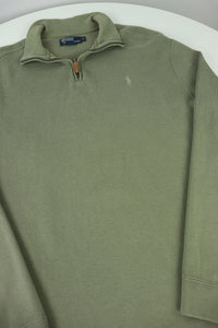 Ralph Lauren trui met kwart rits - L