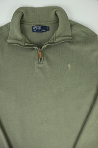 Ralph Lauren trui met kwart rits - L