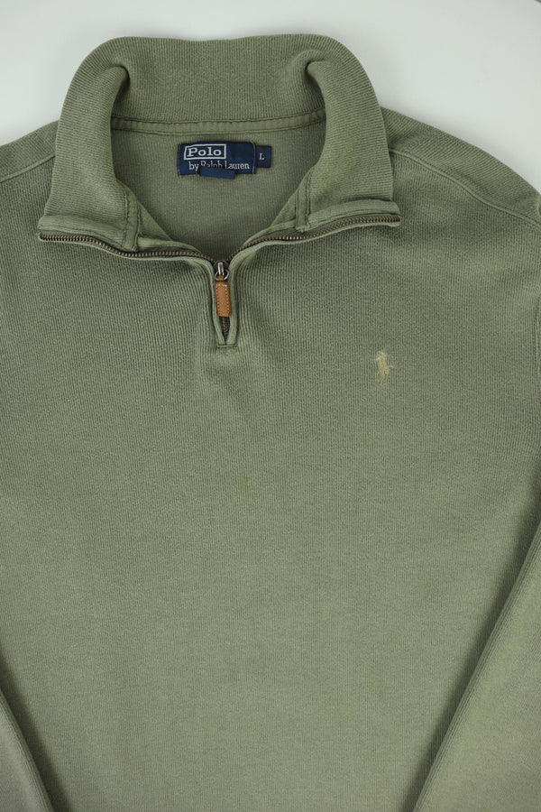 Ralph Lauren trui met kwart rits - L