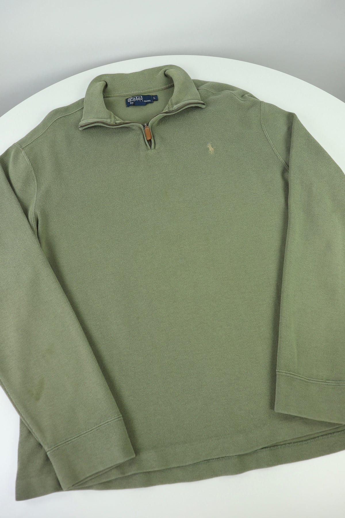 Ralph Lauren trui met kwart rits - L