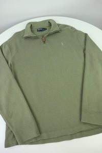 Ralph Lauren trui met kwart rits - L