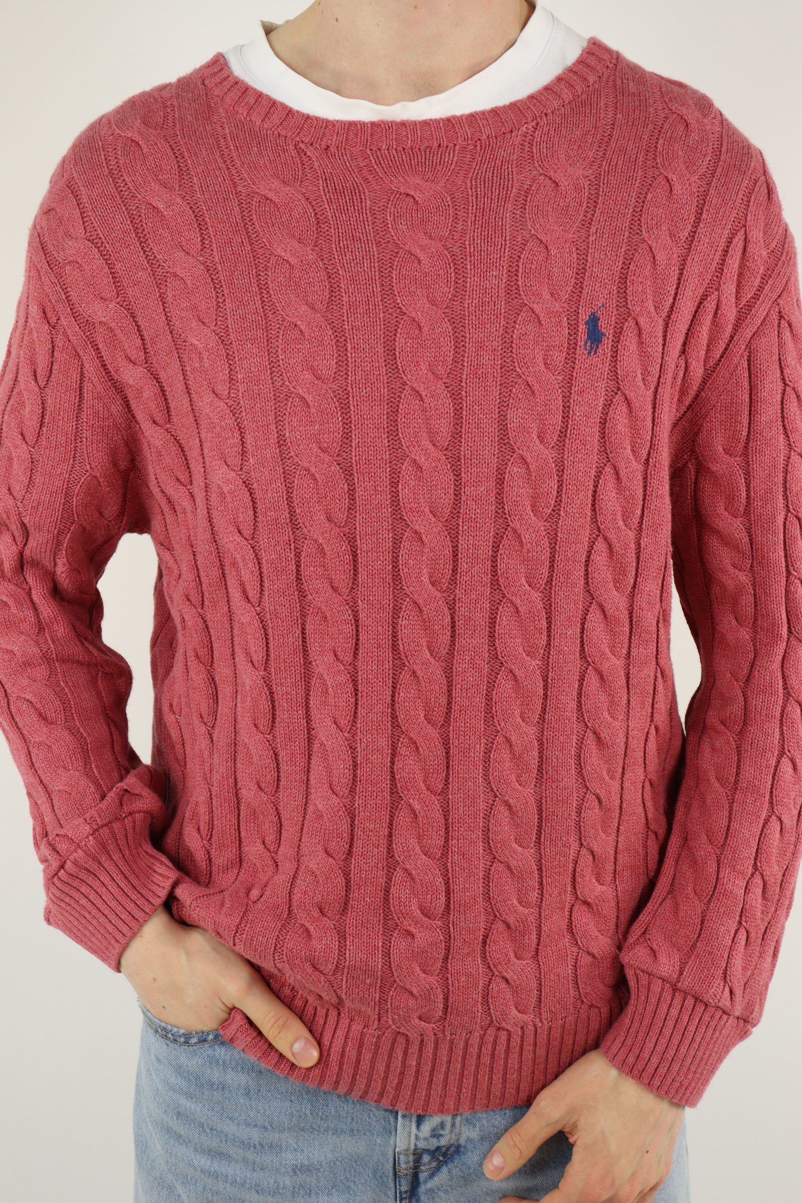 Ralph Lauren kabeltrui - L