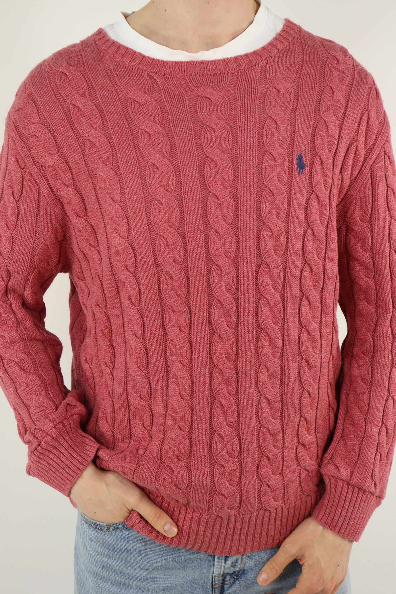 Ralph Lauren kabeltrui - L