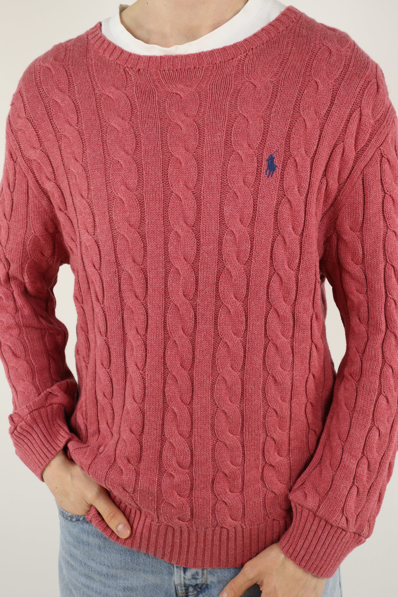 Ralph Lauren kabeltrui - L