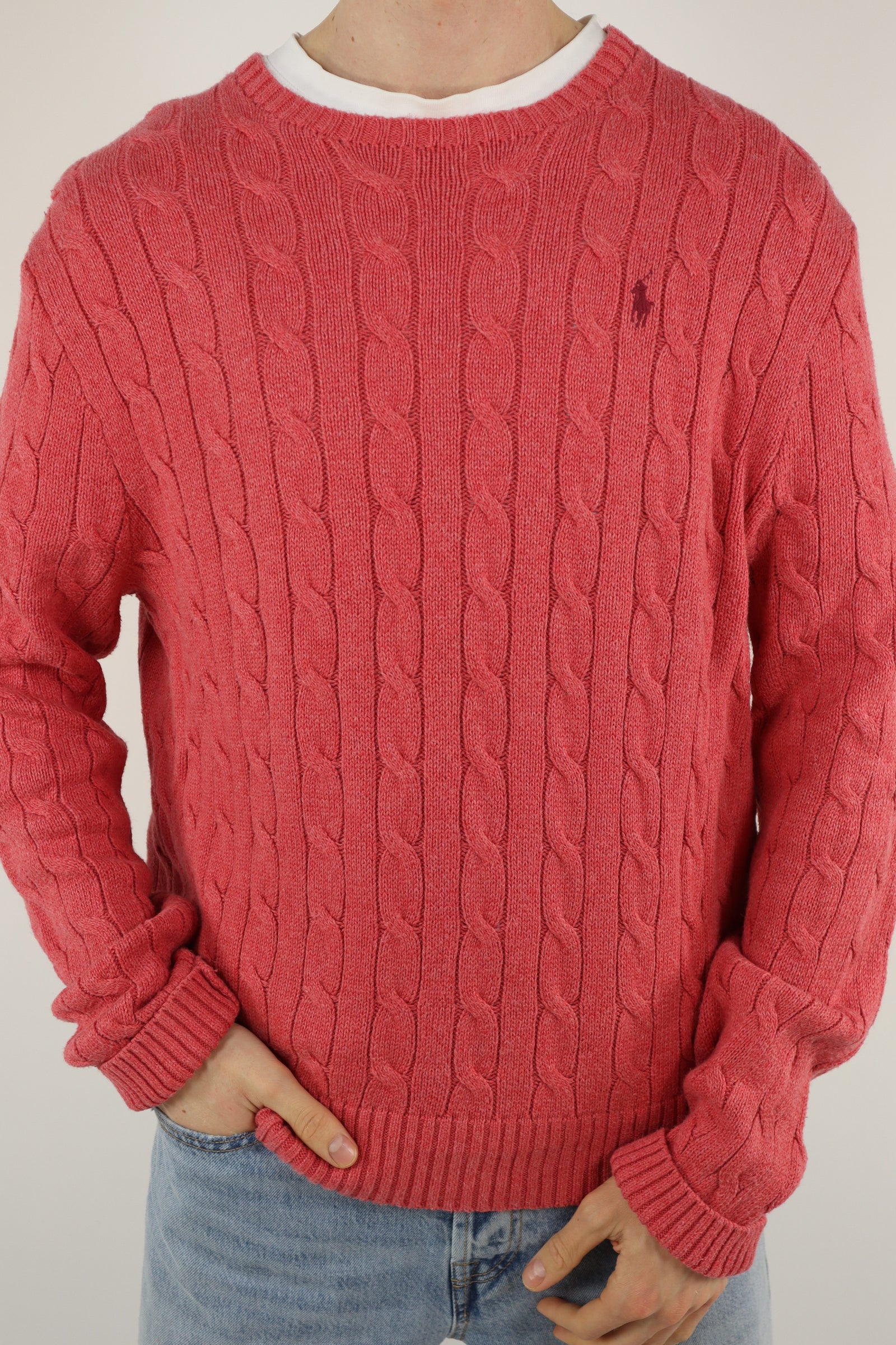 Ralph Lauren kabeltrui - L