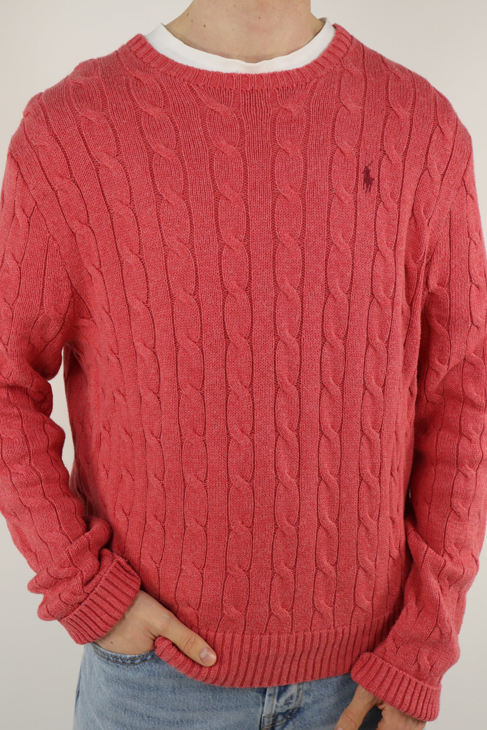 Ralph Lauren kabeltrui - L