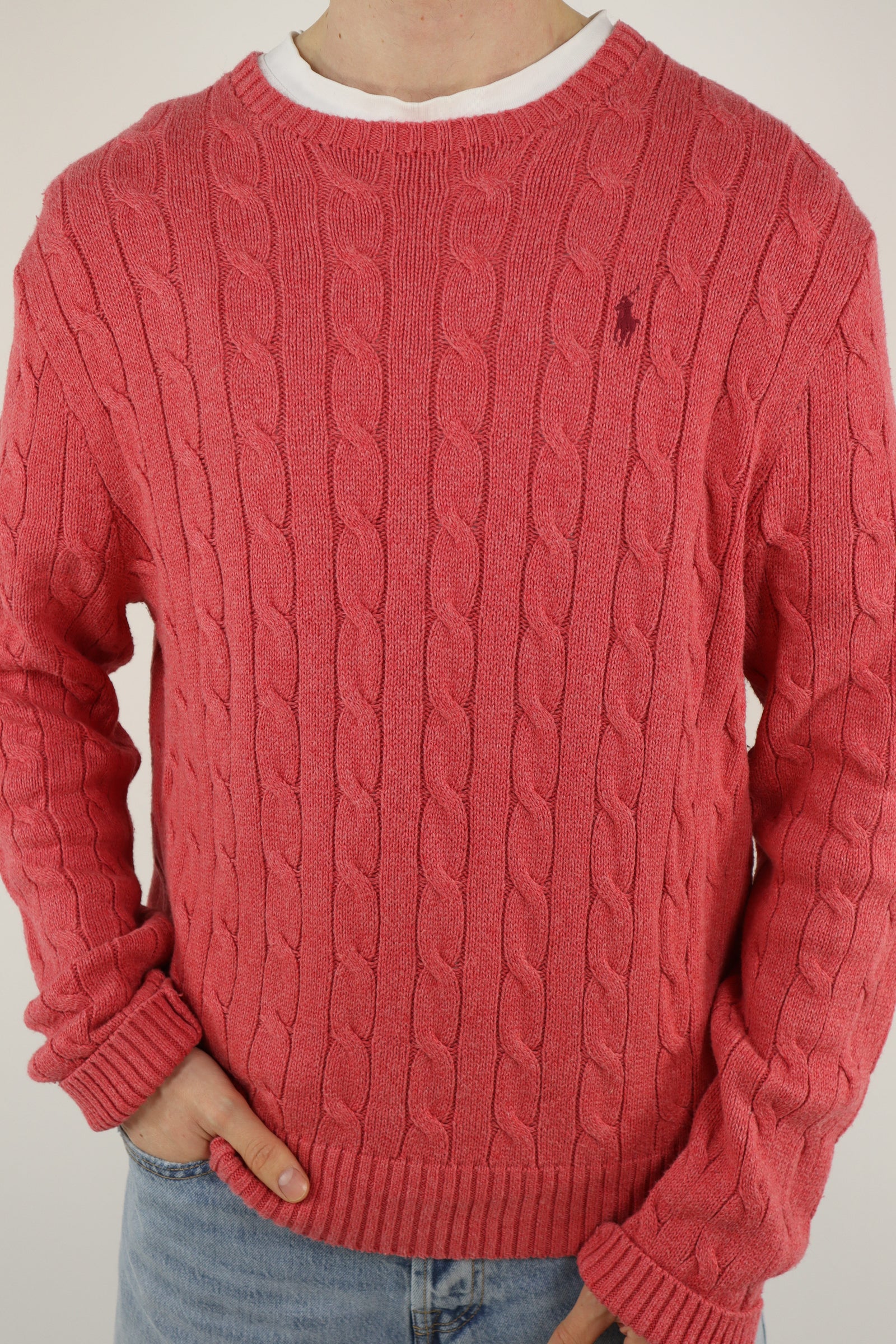 Ralph Lauren kabeltrui - L